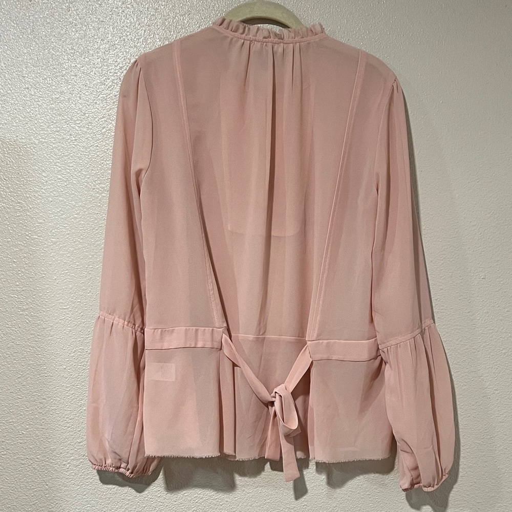 Chelsea28 Elegant Rose Pink Blouse - Picture 6 of 10